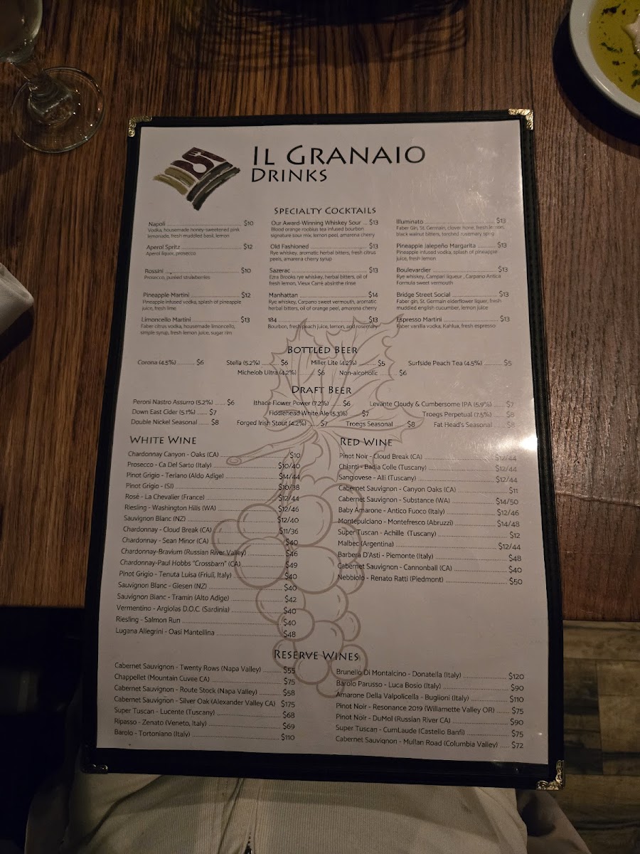 Menu Il Granaio-1